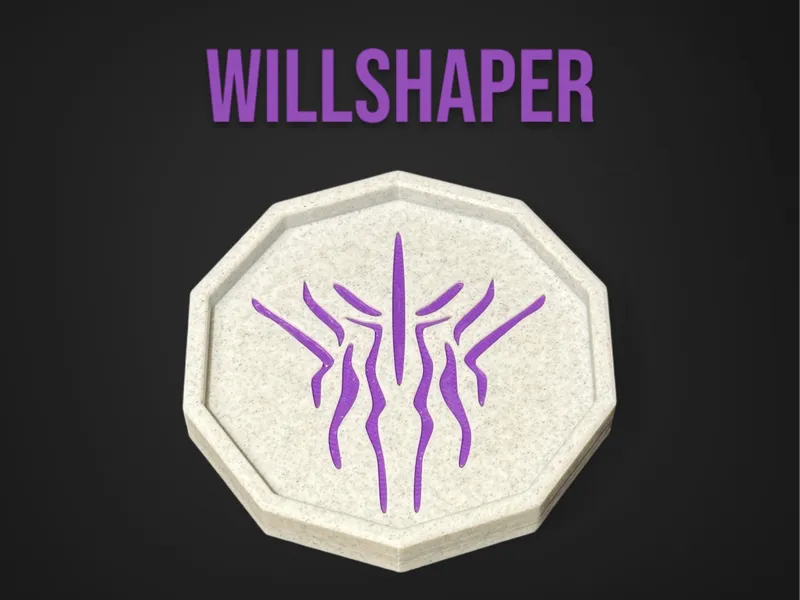 Willshaper Glyph Coaster - Stormlight Archive