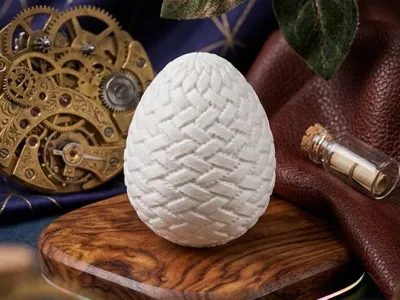 Decorative egg. Size of a real egg