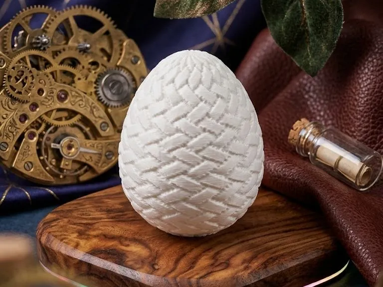 Decorative egg. Size of a real egg