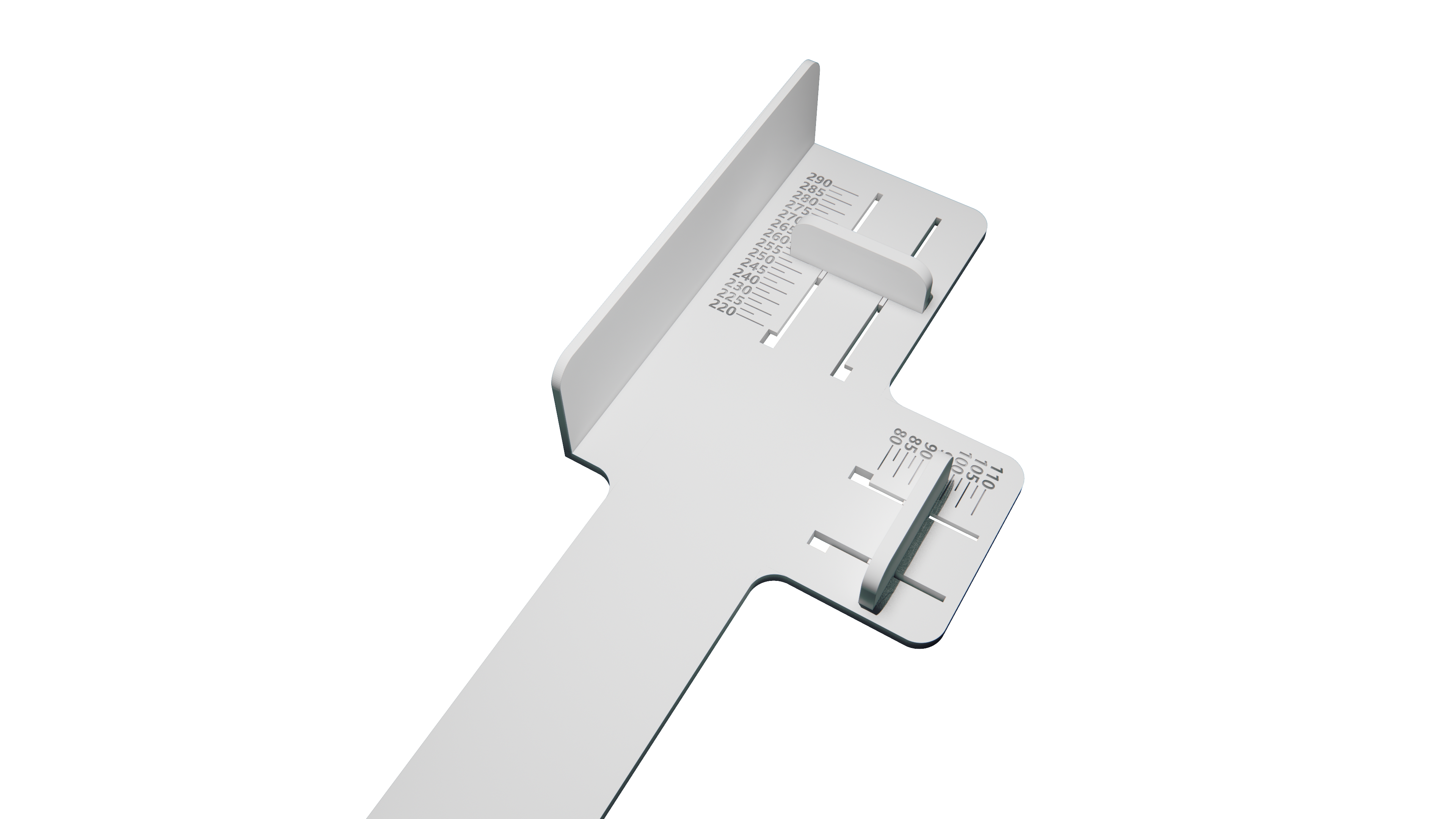 Miniatura 1 do modelo 3D 成人量脚器(3D打印鞋专用)