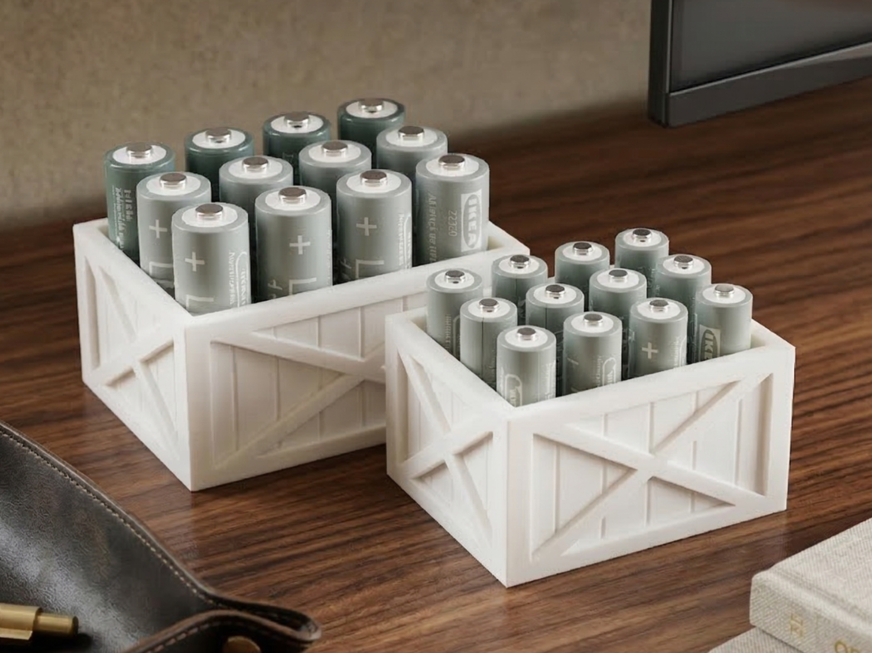 AA and AAA Battery Holder - ANY SIZE