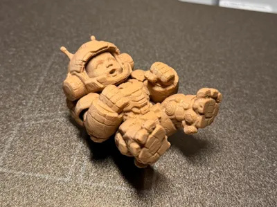 Baby Mecha Pilot – Cute Sci-Fi Robot Suit Figurine