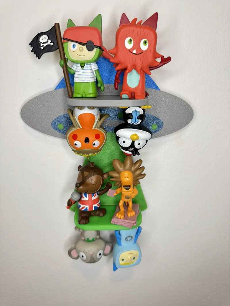 Tonie figures UFO wall shelf with glow in the dark