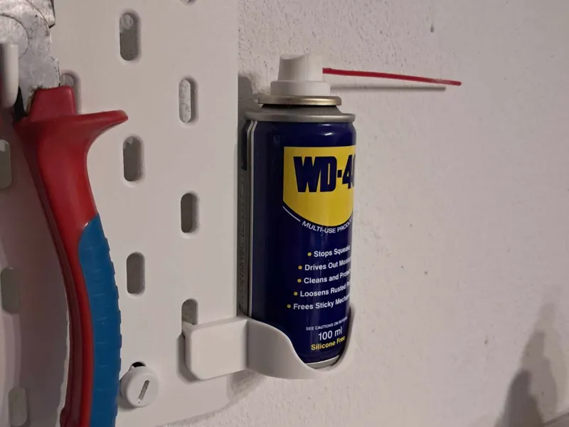 Ikea Skadis WD40 100ml Side Holder (right side)