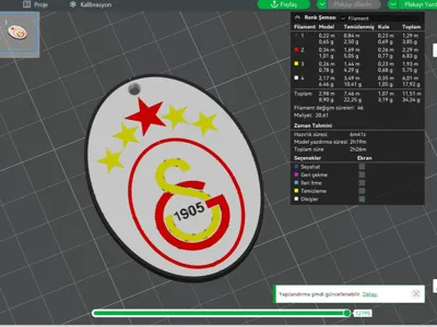 Galatasaray Keychain 5 Stars