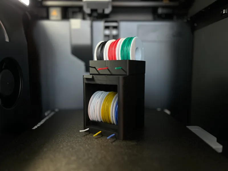 P1S with AMS Wire Spool Holder