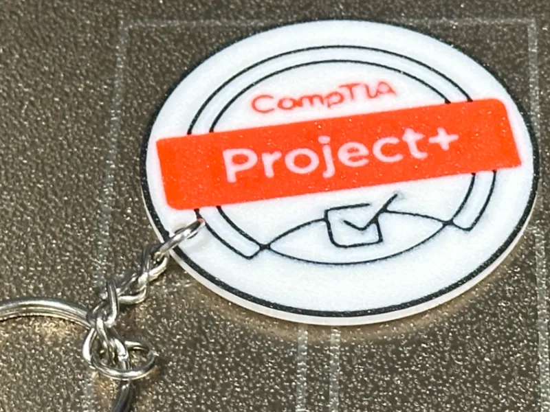 CompTIA Project+ Certified Keychain - Luggage Tag
