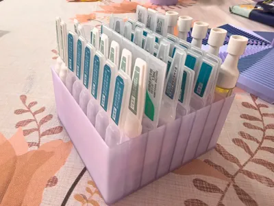 Only 80g super spacious single-use serum organizer