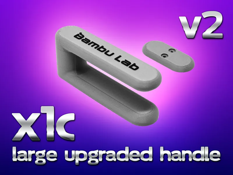 Bambu Lab X1C - Large Upgraded Door Handle V2
