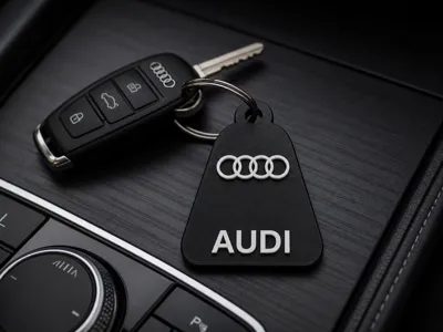 Customizable Name Keychain AUDI