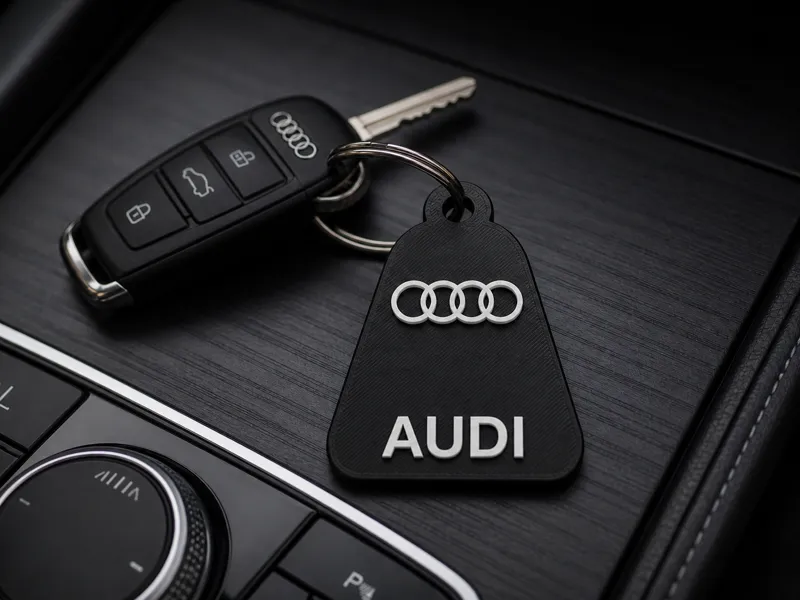 Customizable Name Keychain AUDI