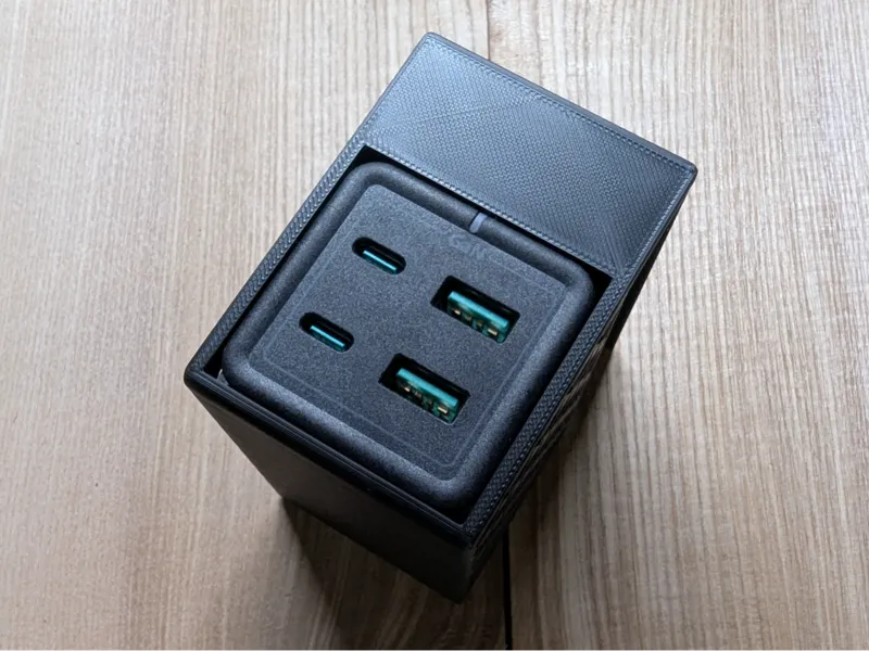 Spigen ArcDock 100W GaN charger under desk holder