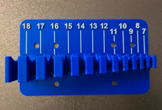 Metric Wrench Pegboard Holder