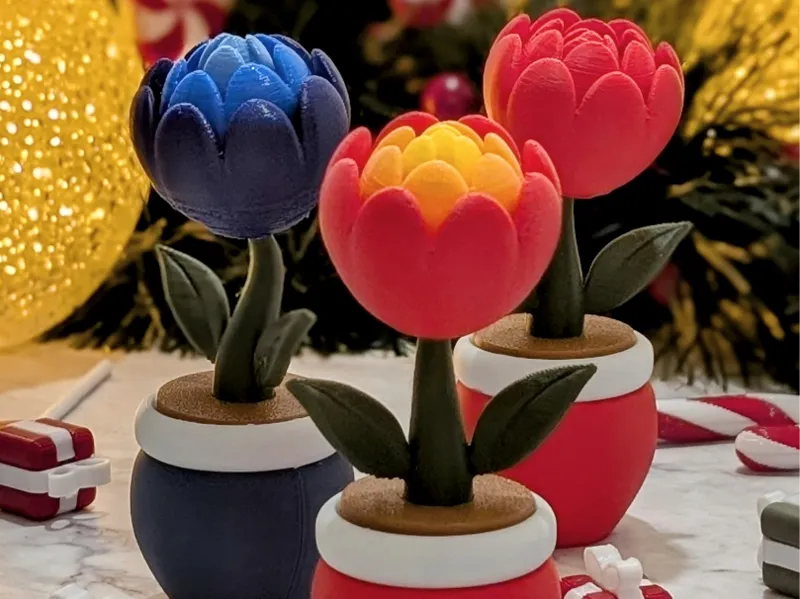 Fantasy festive flower clicker