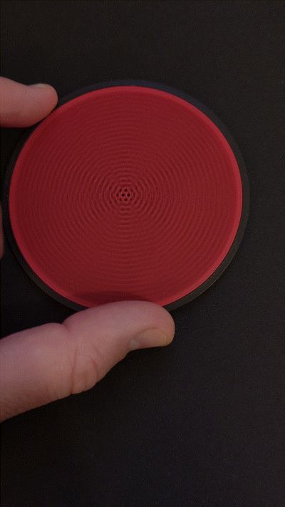 A simple (Fidget-Inlay) Coaster