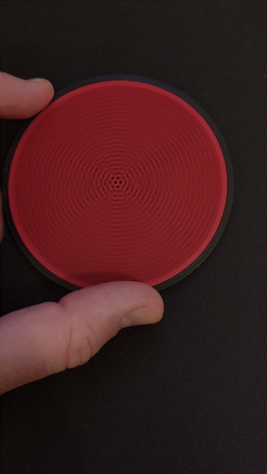 A simple (Fidget-Inlay) Coaster