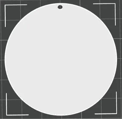 Round keychain
