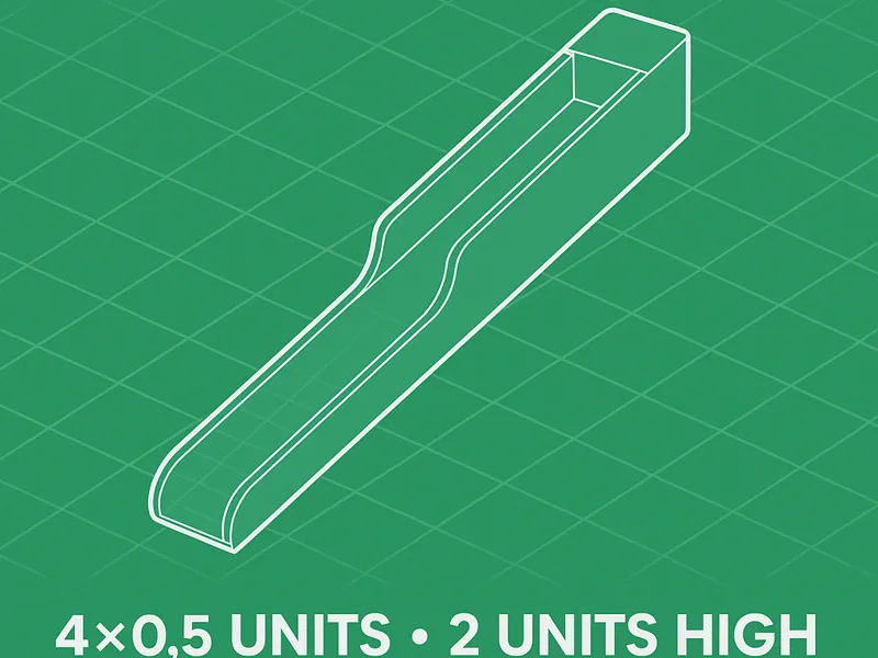 Half-Gridfinity Utensil Holder (1×0.5U Tool Tray)