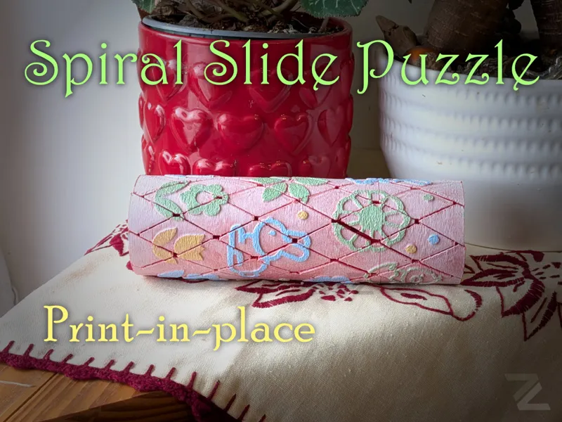 Easter Spiral Slide Puzzle