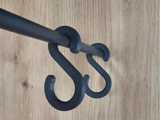 S Haken für 7mm Garderobenstange