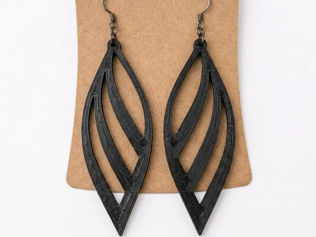 Hollow Leaf Drop Earrings