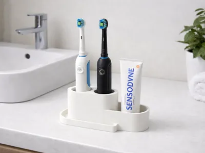Electric Toothbrush Holder with Removable Base