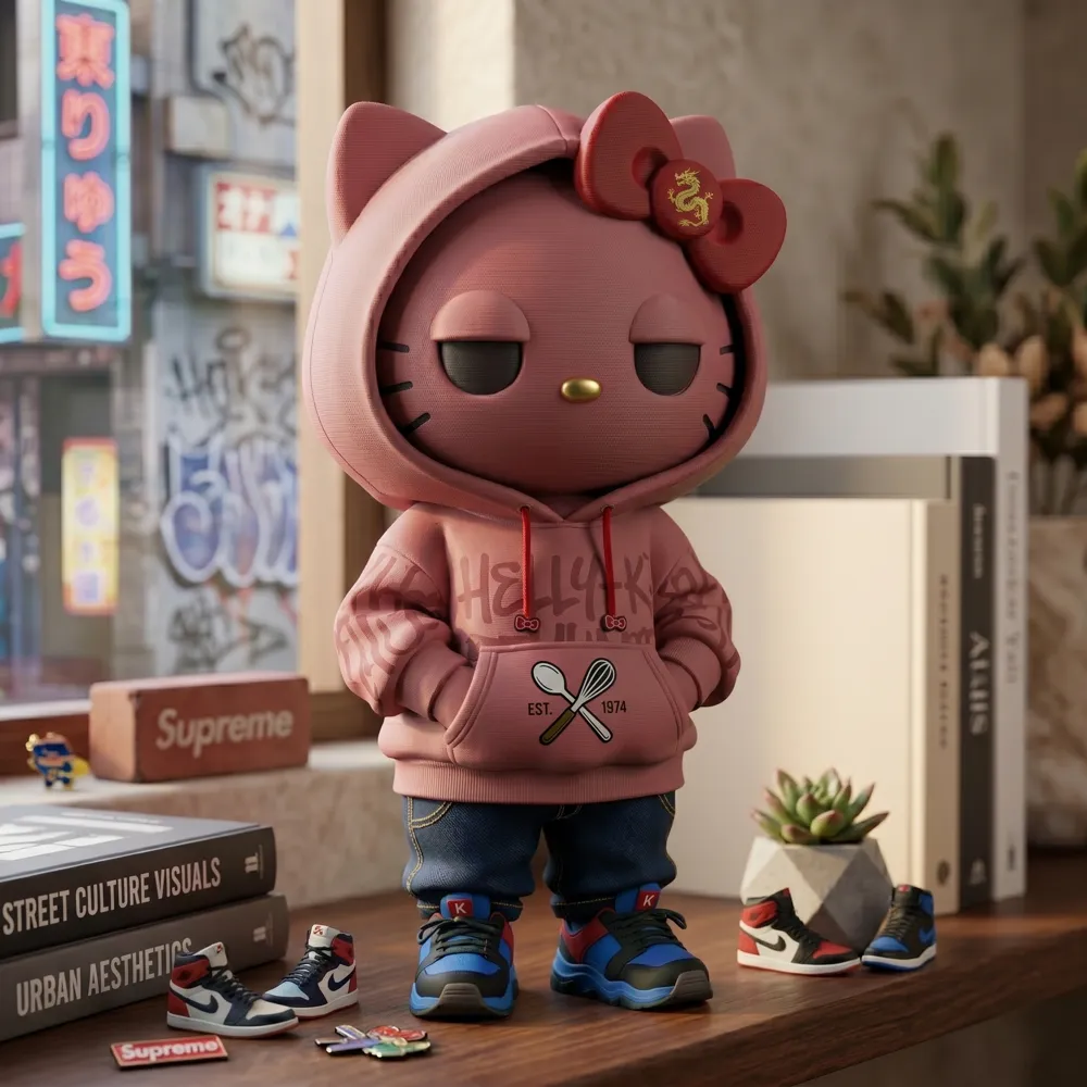 Urban Hello Kitty - Free 3D Print Model - MakerWorld
