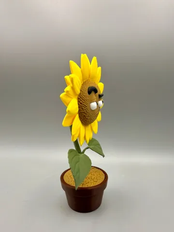 Modelo para impresión 3D: Grumpy Sunflower — vista de referencia 5