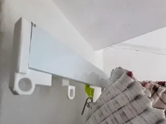 Curtain rail hooks and rail end stopper - UK