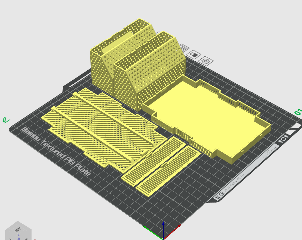 Miniatura 4 do modelo 3D 分子筛干燥盒干燥仓收纳盒干燥剂盒 米桶防潮箱专用