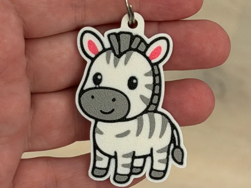 Cute Zebra keychain