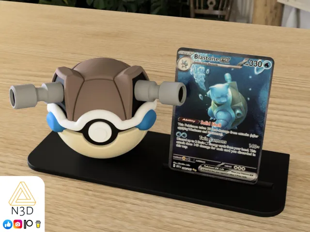 Pokemon Card & N3D Ball Display Stand