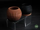 Minimalist Planter with Patterned Design