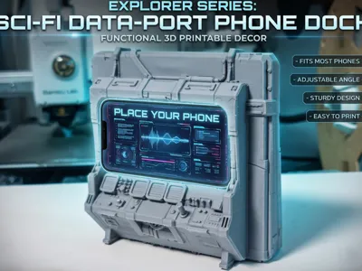 Sci-Fi diorama -Info Center Phone Stand/Dock