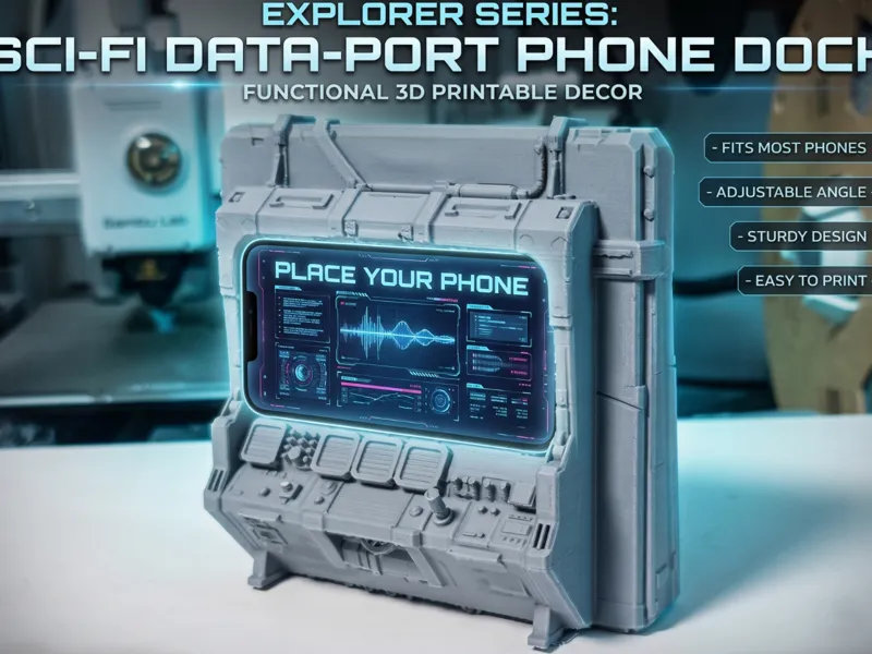 Sci-Fi diorama -Info Center Phone Stand/Dock