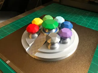 Chaos Emerald Shrine Desktop Display
