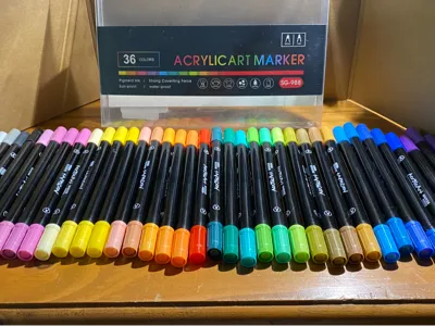 36 COLOUR ACRYLIC ART MAKER HOLDER