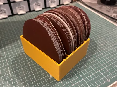 Holder for rounded (130mm) sandpaper