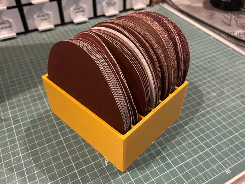 Holder for rounded (130mm) sandpaper