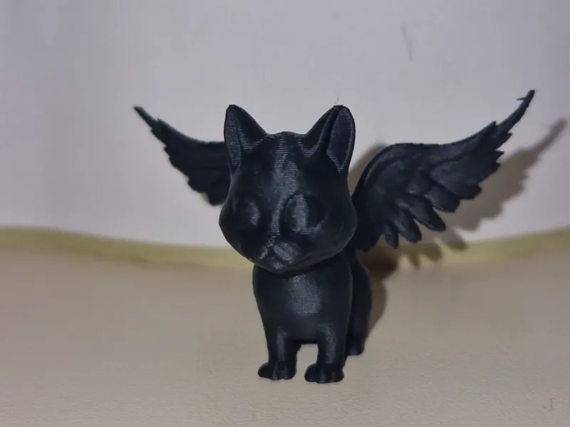 A cat with angel wings