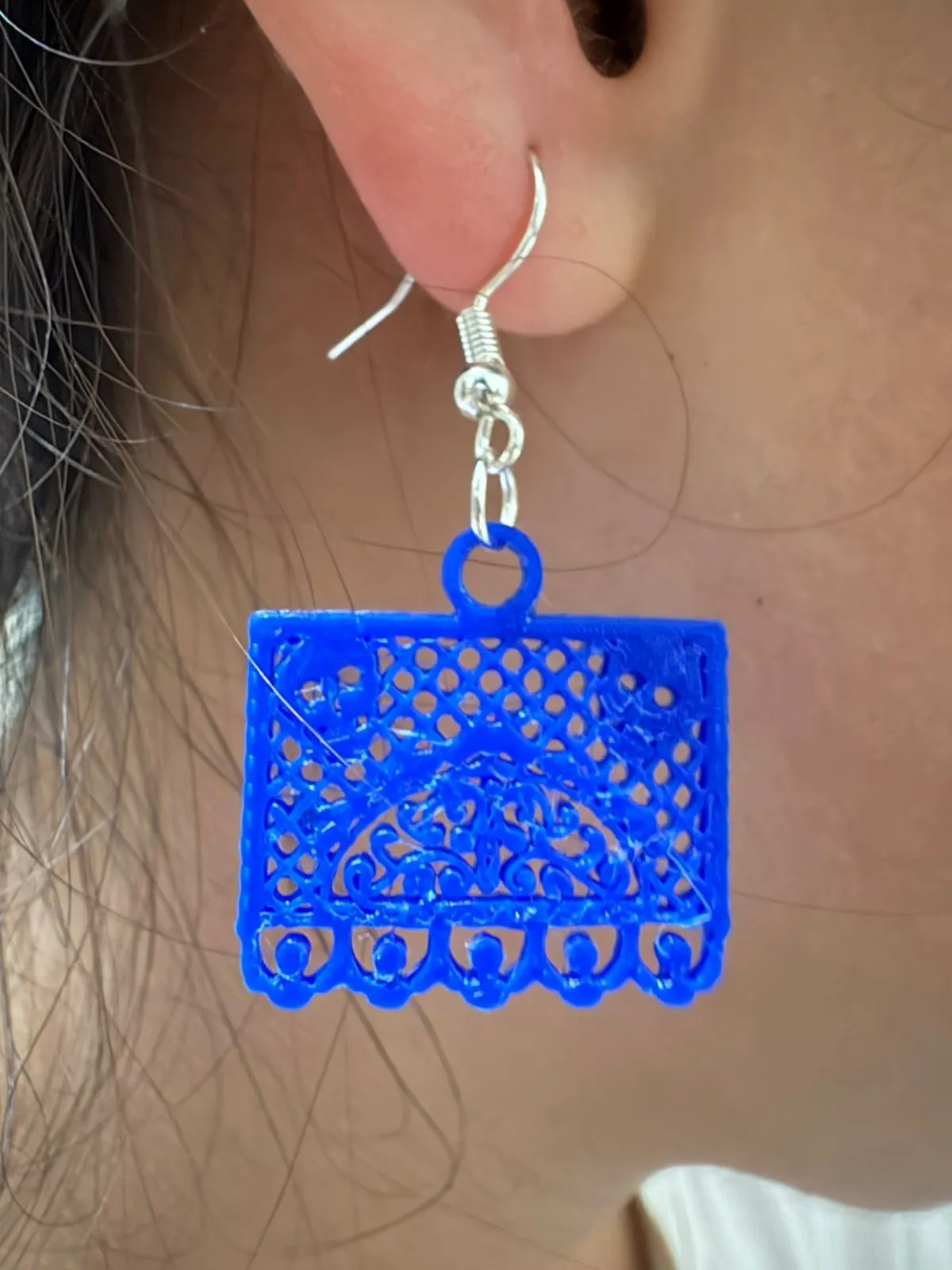 Arete tipo papel picado pan de muerto view 2