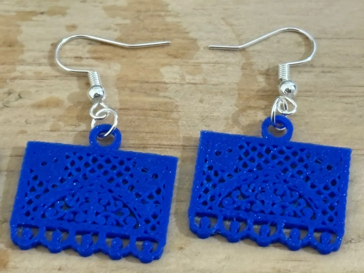 Arete tipo papel picado pan de muerto view 4