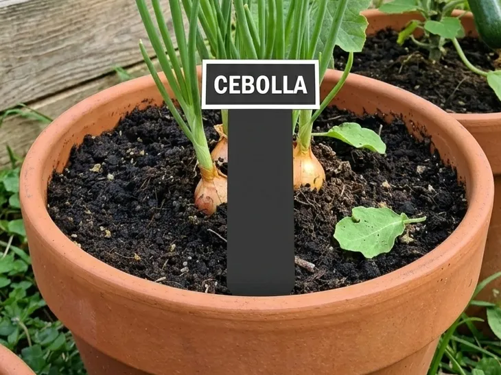 Cartel planta cebolla