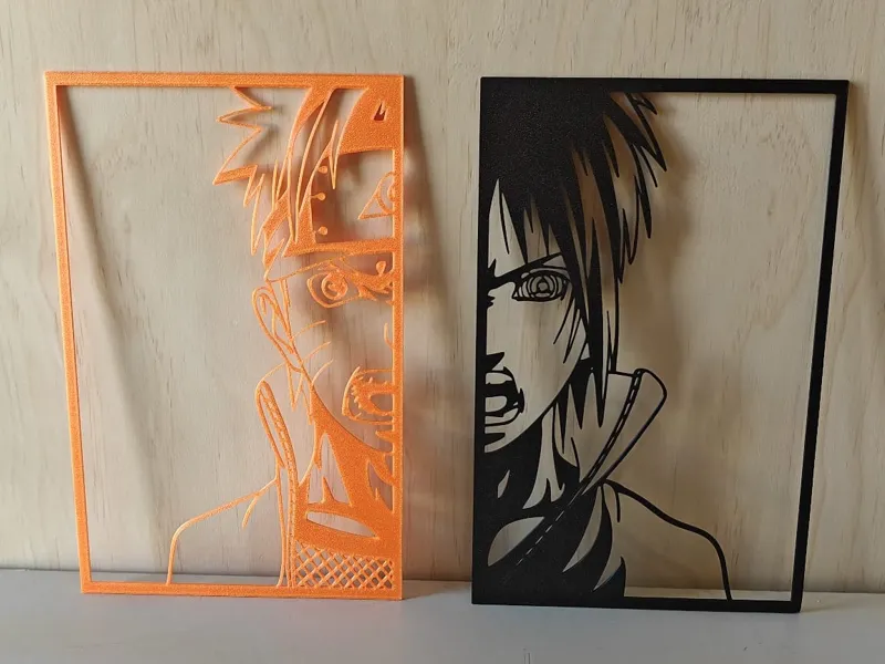 Naruto and Sasuke wallart