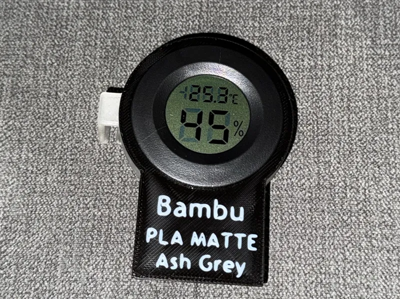 Hygrometer Spool Clip Material Tag