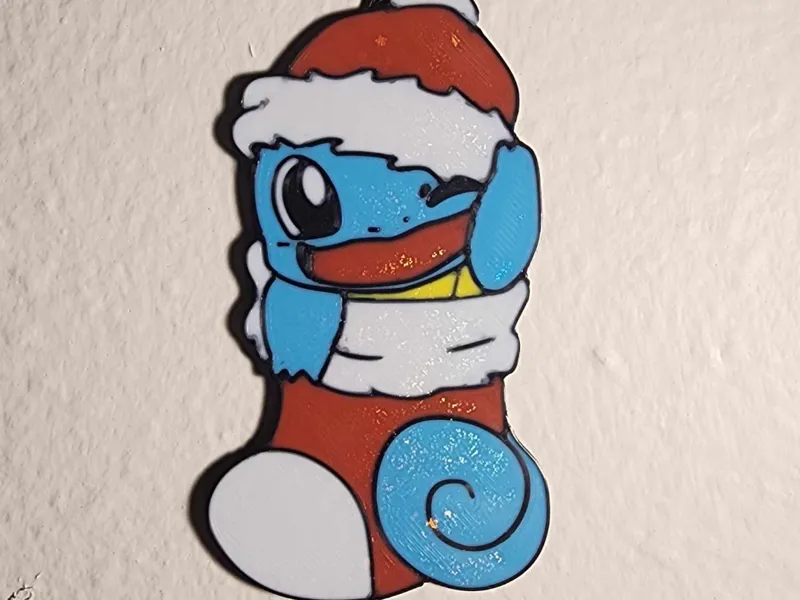 Squirtle Christmas Ornament