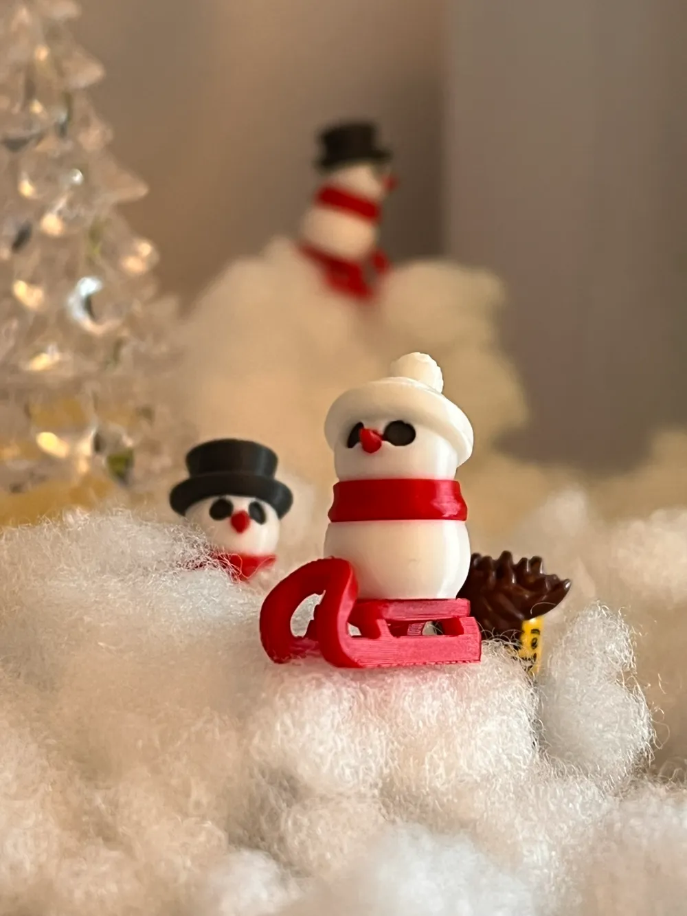 Little Christmas Snowman - Free 3D Print Model - MakerWorld
