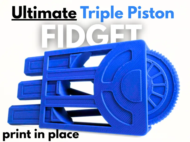Triple Piston Gear Fidget