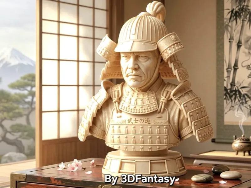 Busto del Signore della Guerra Samurai HD