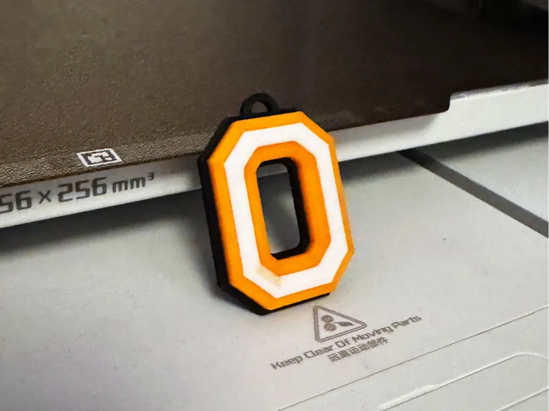 O Keychain Multi-Color
